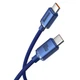 Кабель Baseus Crystal Shine Series Type-C to Type-C 100W 1.2m Blue (CAJY000603) - зображення 2