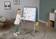 Двусторонний мольберт Smoby Toys Буквы и цифры синий 49х52х105 см (410308) (3032164103089) - изображение 8