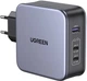 Зарядний пристрій Ugreen CD289 3xUSB 140W GaN (2хUSB-C+USB-A) with C to C Cable 1.5 м Gray - зображення 6