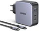 Зарядное устройство Ugreen CD289 3xUSB 140W GaN (2xUSB-C+USB-A) with C to C Cable 1.5 м Gray (90549_WV) - изображение 3