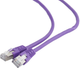 Patchcord Gembird FTP PP6 Cat 6 RJ-45 5 m Purple (8716309078078) - obraz 1