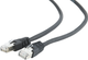 Patchcord Gembird SFTP LSZH Cat 6a RJ-45 0.5 m Black (8716309091268) - obraz 1