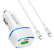 Зарядний автомобільний BOROFONE BZ14A Mercury (PD+QC3.0) (3A 20W) Type-C - Type-C Білий - изображение 1
