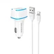 Зарядне автомобільне BOROFONE BZ14 Max (2USB 2.4A) Lightning Білий - изображение 3