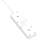 Сітковий фільтр LDNIO SC5614 5х220V+6хUSB 3.4A/17W 2M електричний підовжувач швидка зарядка для пристроїв Білий - зображення 4