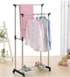 Телескопическая стойка-вешалка для одежды Double Pole Clothes Horse - изображение 2