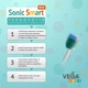 Зубная звуковая детская щетка Vega Kids VK-400B LIGHT-UP (голубая) - изображение 5