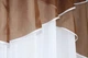 Кухонна тюль арка з ламбрекеном VR-Textil № 025к білий з коричневим 280х170 см (52-0559) - зображення 3