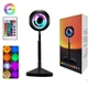 Лампа сансет Sunset Lamp 2.0 RGB з пультом керування проекційний світильник заходу сонця / світанку лампа-нічник 16 кольорів - зображення 1