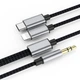 Кабель мультимедийный MH-232 AUX 3.5mm - USB Type-C - Lightning XoKo (XK-MH-232) - изображение 2