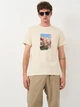 Футболка мужская H&M 1036336arl M Светло-бежевая (PS2030000275816) - изображение 1