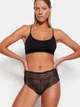 Набор трусиков бразилиана Trendyol THMSS23KU00043 2XL 2 шт Black-Ecru (8683048494479) - изображение 4