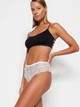 Набор трусиков бразилиана Trendyol THMSS23KU00043 2XL 2 шт Black-Ecru (8683048494479) - изображение 6