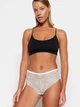 Набор трусиков бразилиана Trendyol THMSS23KU00043 2XL 2 шт Black-Ecru (8683048494479) - изображение 8