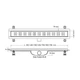 Трап Valtemo Harkline Base VLD-590320 60 см с боковым отводом 40 мм - изображение 2