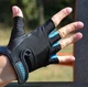 Рукавички для фітнесу 47224 MADMAX Black-blue Розмір L - зображення 3