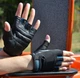 Рукавички для фітнесу 47224 MADMAX Black-blue Розмір L - зображення 6