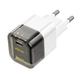 Мережевий зарядний пристрій HOCO C125A Transparent tribute single-port PD20W charger Transparent Black (6931474798336) - изображение 1