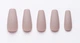 Набор накладных ногтей TIP BEAUTY Matte Coffin Nude (24 штуки) - изображение 2