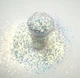 Білий мульти-глітер Lecente Golden White Multi Glitz Chunky Glitter (6,5 г) - зображення 2
