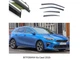Дефлекторы окон ветровики Kia Ceed 2018- П/К клей FLY молдинг из нержавеющей стали 3D BKACD1823-W/S (69-70) - изображение 1