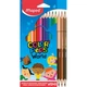 Олівці кольорові Maped Color Peps Classic 12 шт + 3 шт двосторонні Duo (MP.832071) - зображення 1