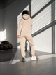 Женский теплый спортивный костюм Teamv OVERSIZE Medium 3 Песочный S - изображение 5