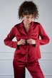 Пижамная шелковая блуза Felena Burgundy 757 48(XL) Красный - изображение 3