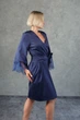 Халат шелковый Felena Royal Blue 234 42(S) Синий - изображение 5