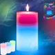 Декоративная свеча из воска Candled Magic LED с подсветкой хамелеон меняющая цвет - изображение 5