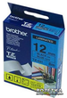 Taśma Brother 12 mm Laminated blue Print black (4977766686440) - obraz 1