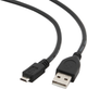 Кабель Cablexpert microUSB - USB 0.1 м (CCP-mUSB2-AMBM-0.1M) - зображення 1