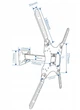 Металеве настінне кріплення для телевізора Esperanza 26"-70"ATLAS ERW007 до 30 кг - зображення 8