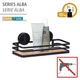 Настенная полка WENKO Static-Loc® Alba, сталь, бамбук, черный - изображение 2