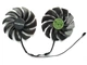 Вентилятор для видеокарты Gigabyte GTX 1050 Ti 1060 1070 Ti RX 470 480 570 580 Everflow 87 мм 4-pin T129215SU (PLD09210S12HH GA91S2H) комплект 2 шт (№131.061) - изображение 2