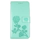 Чехол-книжка для TP-Link Neffos C7s "Роза Light Green" - изображение 1