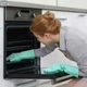 Перчатки для мытья посуды уборки хозяйственные силиконовые с резиновыми ворсинками, Голубые - изображение 6