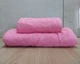 Набор турецких махровых полотенец Zeron 50х90+70х140 Yaprak Pink - изображение 1