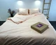 Постельное белье LARA сатин-страйп LUX peach d13208е160 с простынью на резинке 160х200х25 евро - изображение 5