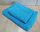 Набор турецких махровых полотенец Zeron 50х90+70х140 Damask 2 Blue - изображение 2