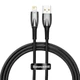Кабель Baseus Lightning Glimmer Series 1 метр черный CADH000201 - изображение 1