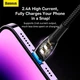 Кабель Baseus Lightning Glimmer Series 1 метр черный CADH000201 - изображение 3
