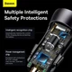 Автомобильное зарядное устройство с быстрой зарядкой BASEUS |2USB, 60W| Темно серый (CGJM000013) - изображение 7