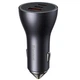 Автомобильное зарядное устройство с быстрой зарядкой BASEUS |USB/2Type-C, 65W| Темно серый (CGJP010013) - изображение 3
