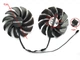 Вентилятор кулер для відеокарти Gigabyte GTX 1050 Ti 1060 1070 Ti RX 470 480 570 580 (orgnl) 87 мм PowerLogic PLD09210S12HH (T129215SU GA91S2H) комплект 2 шт (№131.1) - зображення 4