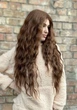 Парик на сетке Lace Wig SupeL Lily тон 30 коричнево-рыжий, термостойкое волокно - изображение 3