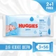 Детские влажные салфетки Huggies Ultra Comfort Pure 56 х 3 шт (5029053550091) - изображение 1