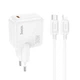 Зарядне мережеве Hoco C112A 1хType-C (PD30W) + кабель Type-C to Lightning Білий - изображение 1
