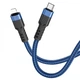 Кабель зарядки HOCO U110 (20W) (1.2M) для пристроїв Apple Type-C (USB-C) to Lightning для iOS пристроїв iPhone Синій - изображение 1