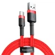Кабель зарядки Baseus CATKLF-C09 Cafule USB to Type-C (3A) (1M) для Samsung, для Huawei, для Xiaomi, для Redmi Червоний - изображение 1